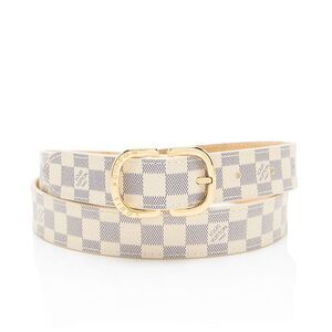 Louis Vuitton Damier Azur Mini Tresor Belt - Size 34 / 85